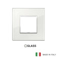 Vimar Eikon Evo Plate 2M Crystal White Diamond - Square