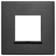 Vimar Eikon Evo Plate 2M Aluminium Total Black