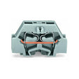 Wago 261-301 2-conductor Terminal Block Fixing Flange 1-pole CAGE CLAMP® 2,50mm² Gray