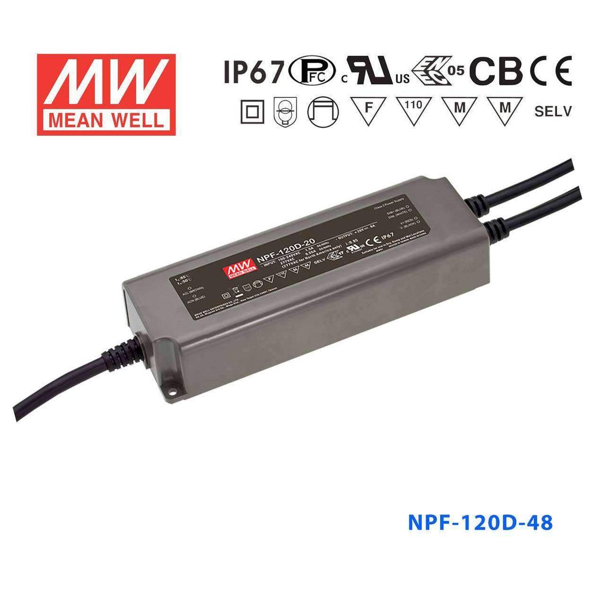 Mean Well NPF-120D-48 Power Supply 120W 48V - Dimmable