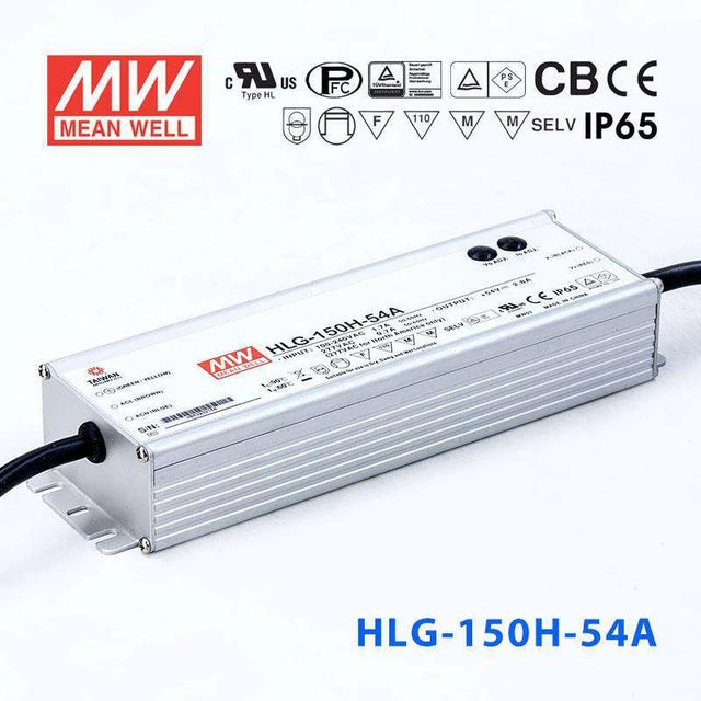 Mean Well HLG-150H-54A Power Supply 150W 54V - Adjustable 2.8A