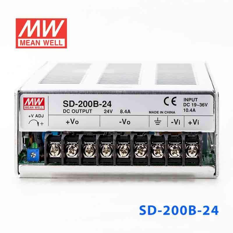 Mean Well SD-200B-24 DC-DC Converter - 201.6W - 19~36V in 24V out 8.4A - PHOTO 2