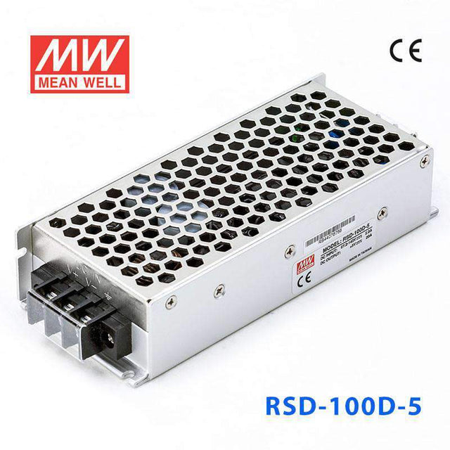 Mean Well RSD-100D-5 DC-DC Converter - 100W - 67.2~143V in 5V out 20A