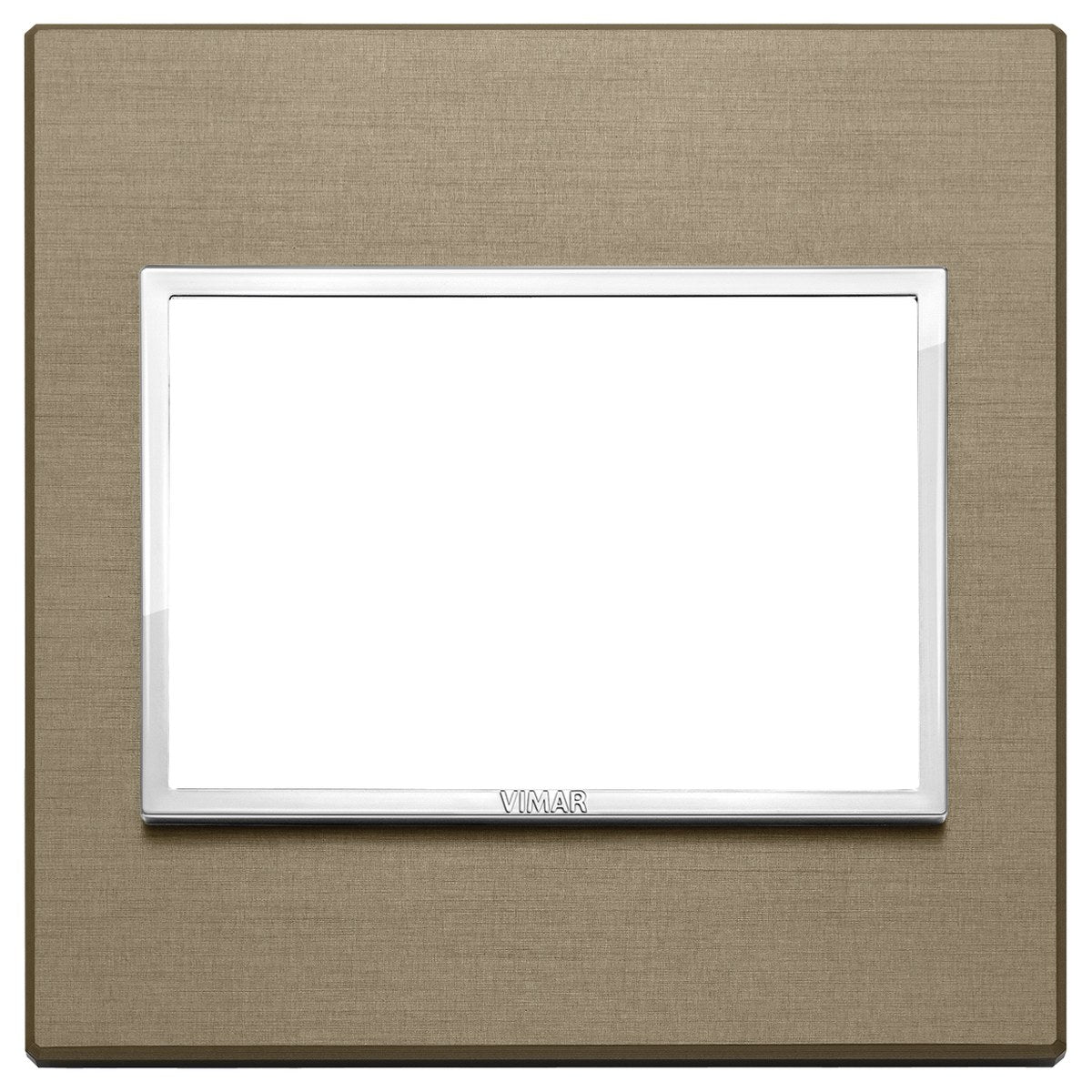 Vimar Eikon Evo Plate 3M Aluminium Dark Bronze