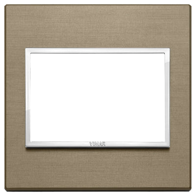 Vimar Eikon Evo Plate 3M Aluminium Dark Bronze