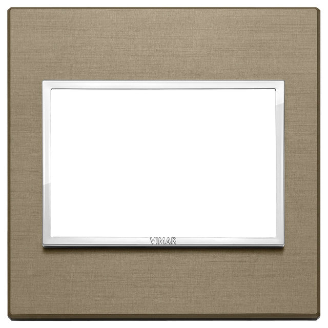 Vimar Eikon Evo Plate 3M Aluminium Dark Bronze