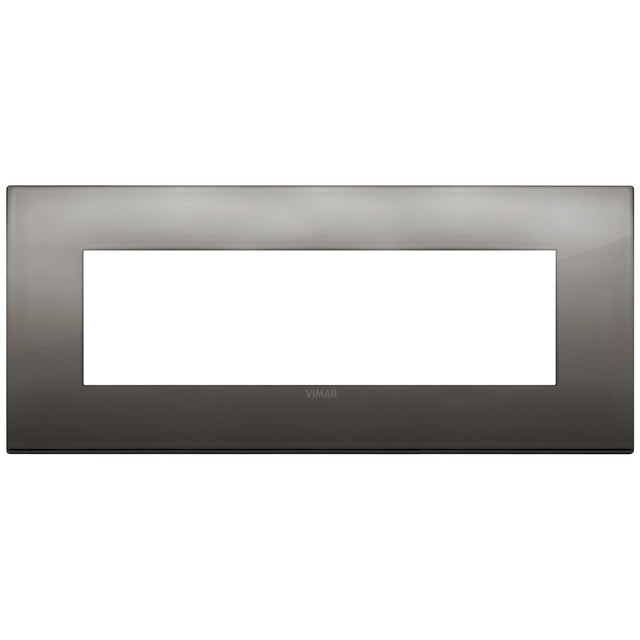 Vimar Arke Classic Plate 7M Metal Black Chrome