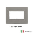 Vimar Eikon Evo Plate 4M Stone Grey Quartzite