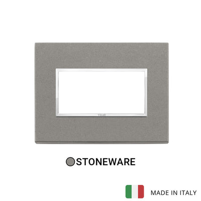Vimar Eikon Evo Plate 4M Stone Grey Quartzite