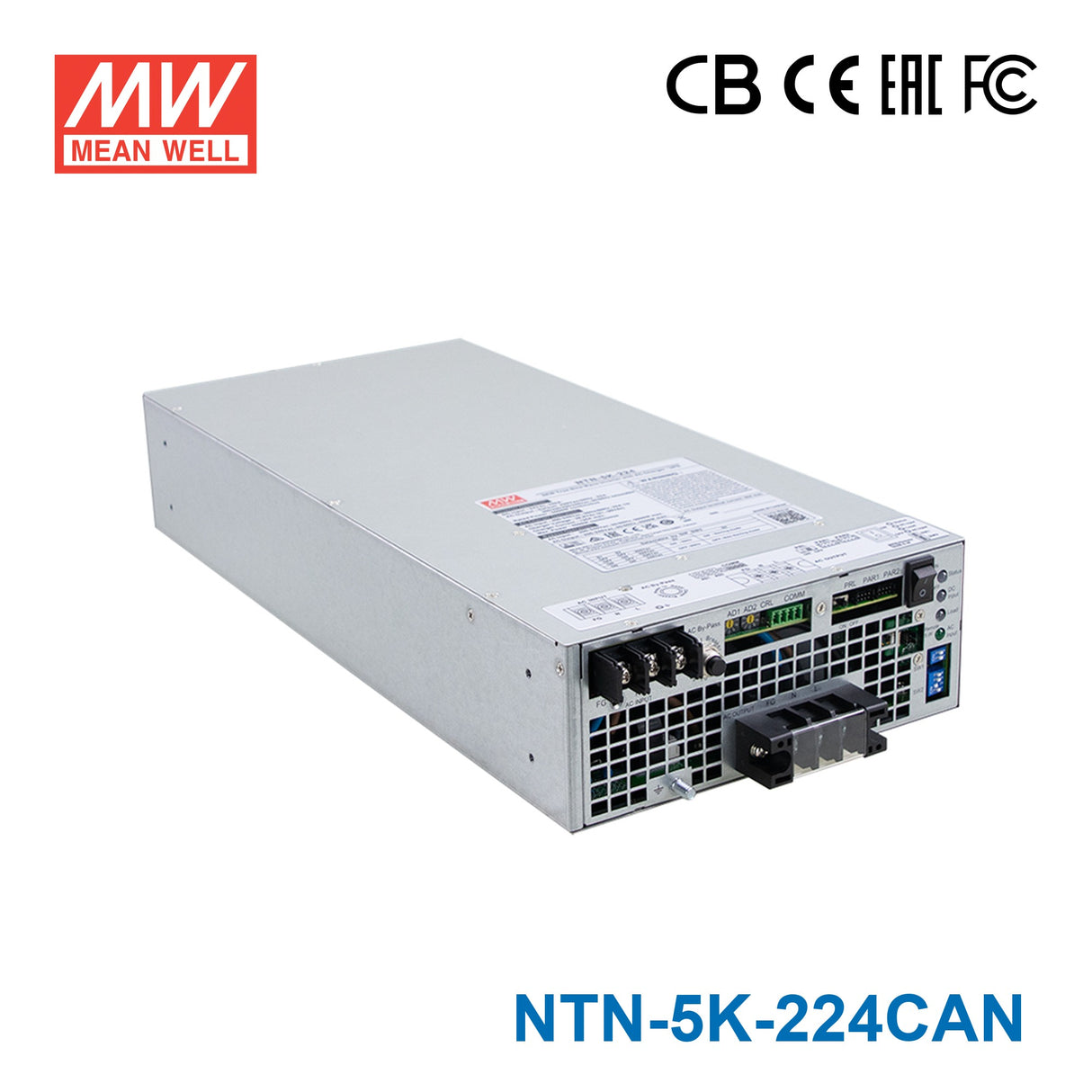 Mean Well NTN-5K-224CAN 5KW True Sine Wave Inverter with AC Charger/UPS, 24V In 230V Out 21.7A