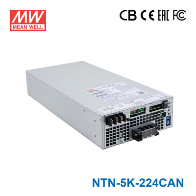 Mean Well NTN-5K-224CAN 5KW True Sine Wave Inverter with AC Charger/UPS, 24V In 230V Out 21.7A