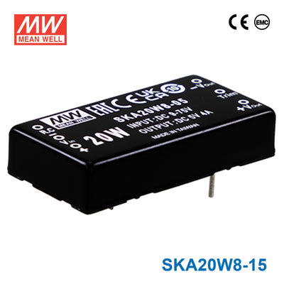 Mean Well SKA20W8-15 20W DC-DC Converter 15VDC 1.33A