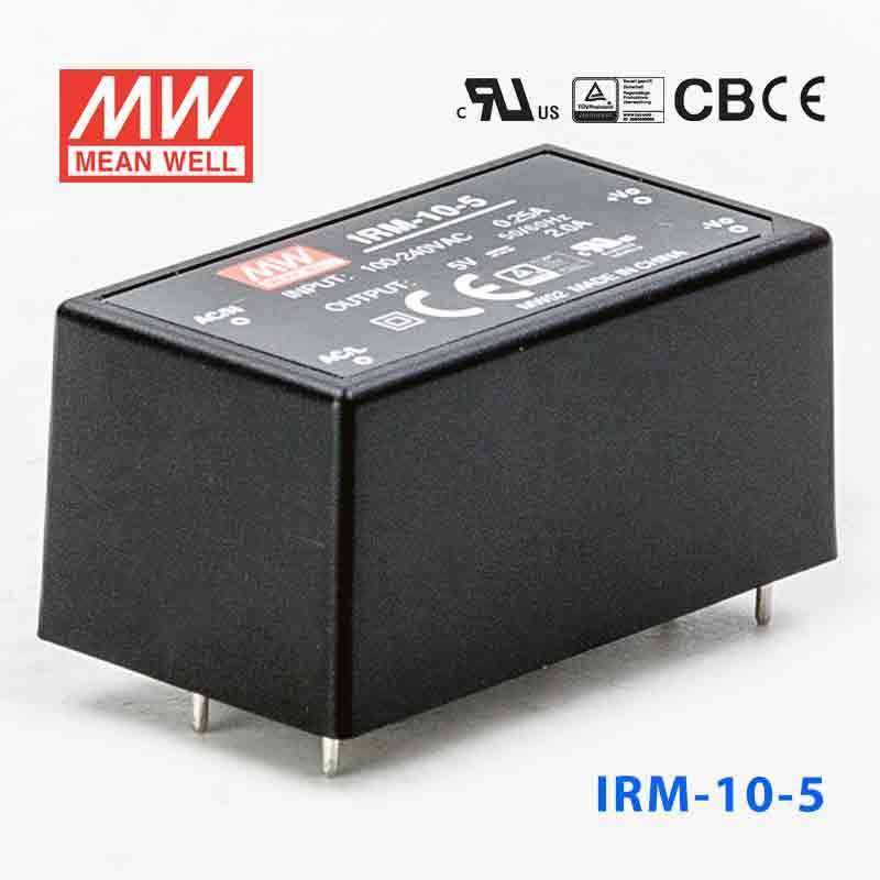 Mean Well IRM-10-5 Switching Power Supply 10W 5V 2A - Encapsulated