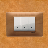 Vimar Plana Wood 3 Gang Switch - Wood Pear Tree - 16A - PHOTO 18