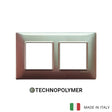 Vimar Plana Plate 4M(2+2) 57mm Technopolymer Iridescent Brown