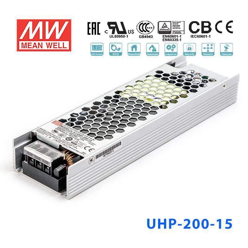 Mean Well UHP-200-15 Power Supply 201W 15V 13.4A
