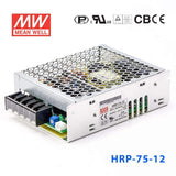 Mean Well HRP-75-12  Power Supply 75.6W 12V 6.3A
