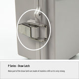 Boxco P-Series 530x730x255mm Plastic Enclosure, IP67, IK08, ABS, Grey Cover, Molded Hinge and Latch Type - PHOTO 6