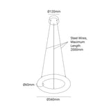 Archilight Alabaster - Stone Halo Pendant 340 - PHOTO 1