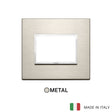 Vimar Eikon Evo Plate 3M Aluminium Neutral Bronze