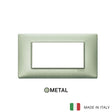Vimar Plana Plate 4M Metal Metallized Green
