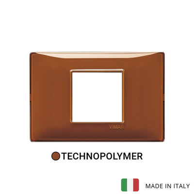 Vimar Plana Plate 2M Technopolymer Reflex Brown