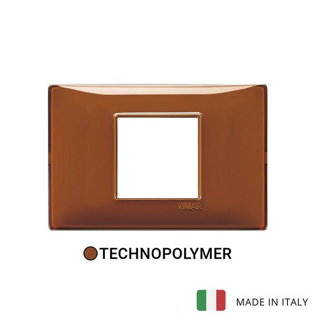 Vimar Plana Plate 2M Technopolymer Reflex Brown