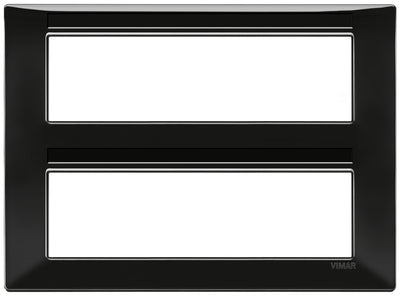 Vimar Plana Plate 14M Technopolymer Black
