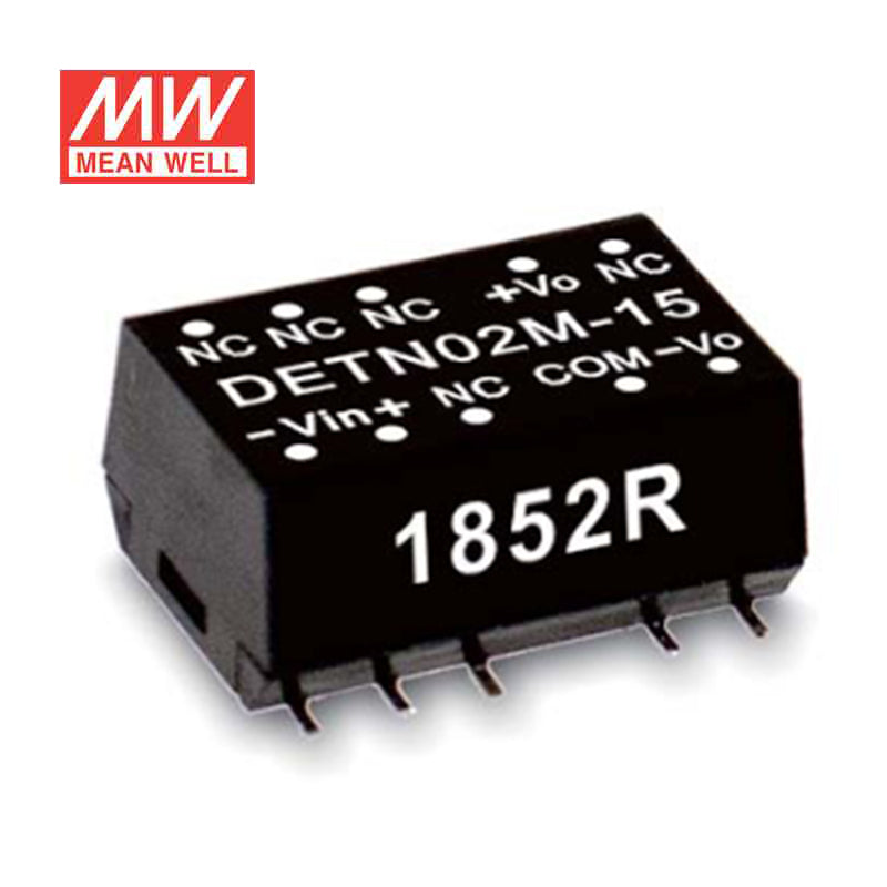 Mean Well DETN02N-12 DC-DC Converter - 2W - 21.6~26.4V in ±12V out 84mA