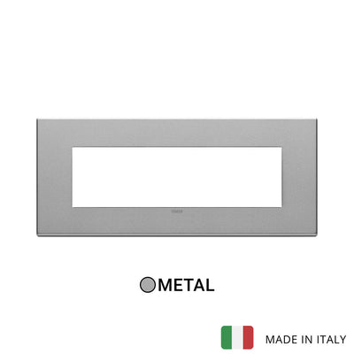 Vimar Eikon Exe Plate 7M Metal Silver