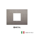 Vimar Arke Classic plate 2centrM Metal Matt Titanium