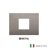 Vimar Arke Classic plate 2centrM Metal Matt Titanium