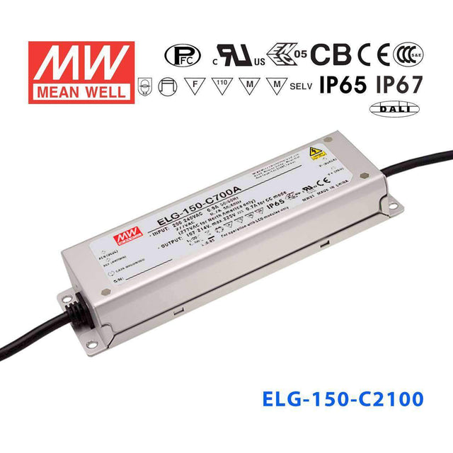 Mean Well ELG-150-C2100 Power Supply 150W 2100mA