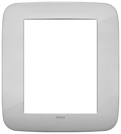 Vimar Arke Round Plate 8M Technopolymer Silver