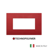 Vimar Arke Classic Plate 4M Technopolymer Matt Red