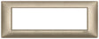 Vimar Plana Plate 7M Metallized Bronze