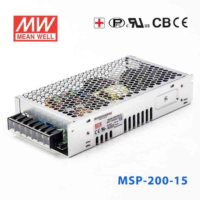Mean Well MSP-200-15  Power Supply 201W 15V 13.4A