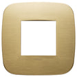Vimar Arke Round Plate 2M Metal Brushed Brass