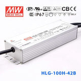 Mean Well HLG-100H-42B Power Supply 100W 42V - Dimmable 2.28A