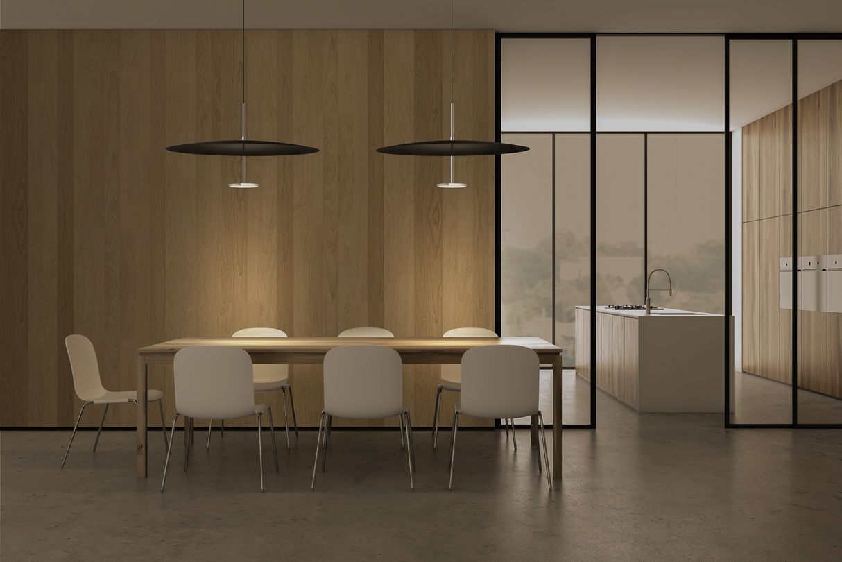 Pablo Pendant Sky Dome Wood 24" Walnut - PHOTO 9