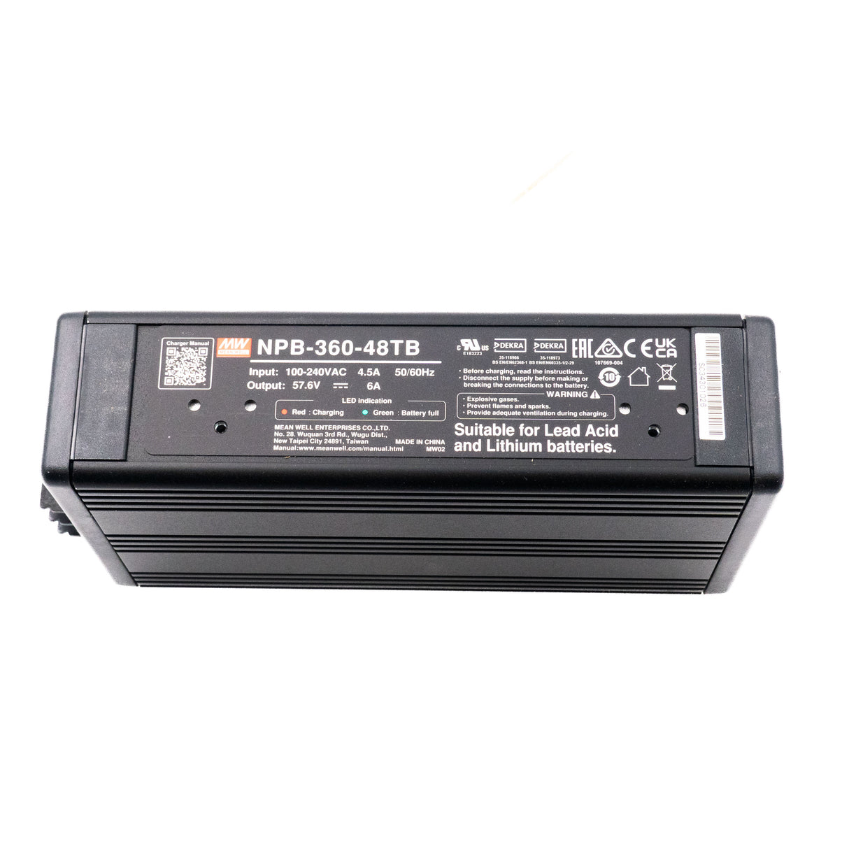 Mean Well NPB-360-48TB Battery Charger 360W 48V Terminal Block 6A - PHOTO 1