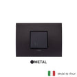 Vimar Arke Metal 1 Gang Switch - Matt Graphite - 16A