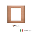 Vimar Eikon Exe Plate 8M Metal Brushed Copper