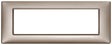 Vimar Plana Plate 7M Metal Pearl Nickel