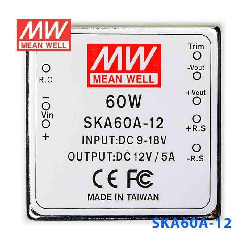 Mean Well SKA60A-12 DC-DC Converter - 60W - 9~18V in 12V out 5A - PHOTO 2
