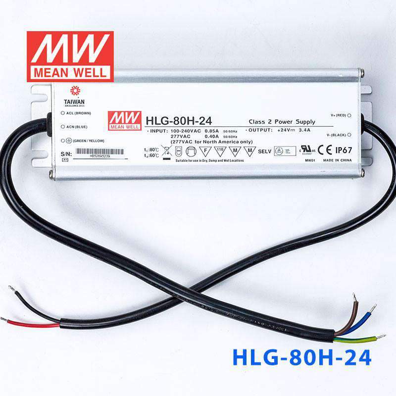 Mean Well HLG-80H-24 Power Supply 80W 24V 3.4A - PHOTO 2
