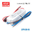 Mean Well LPV-20-15 LED Driver — 20W 15V 1.33A IP67 Waterproof