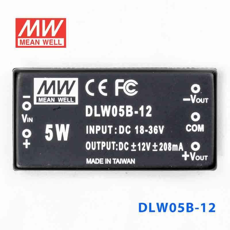 Mean Well DLW05B-12 DC-DC Converter - 5W - 18~36V in ±12V out 208mA - PHOTO 2