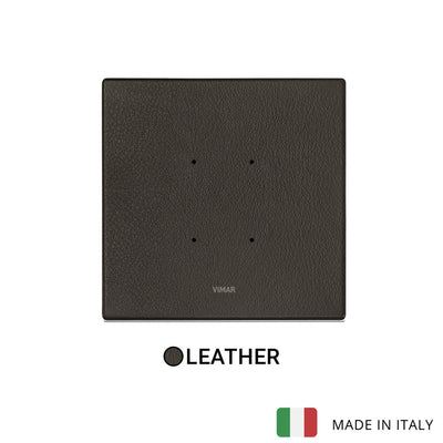 Vimar Eikon Tactil Plate 2M Leather Tobacco