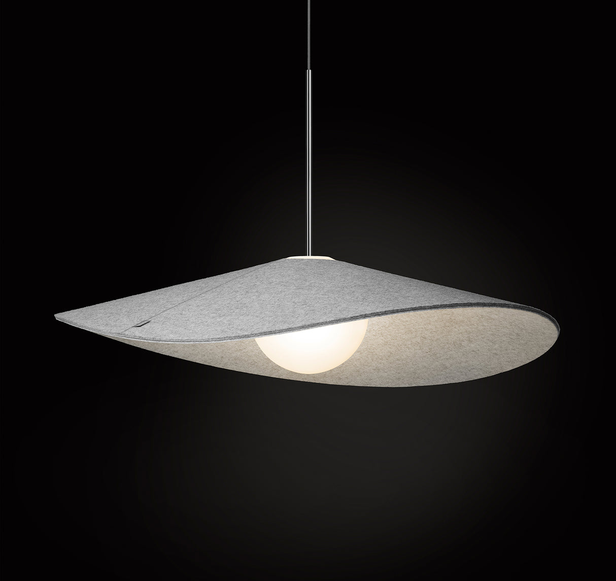 Pablo Pendant Bola Felt 52" Pebble/Grey - PHOTO 10